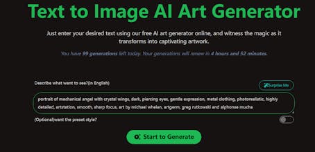 Free AI Art Generator gallery image