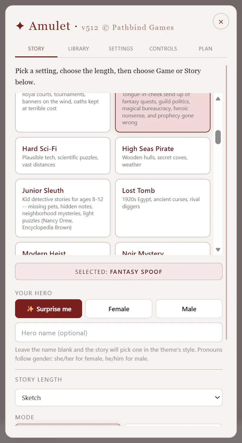 Amulet screenshot 2