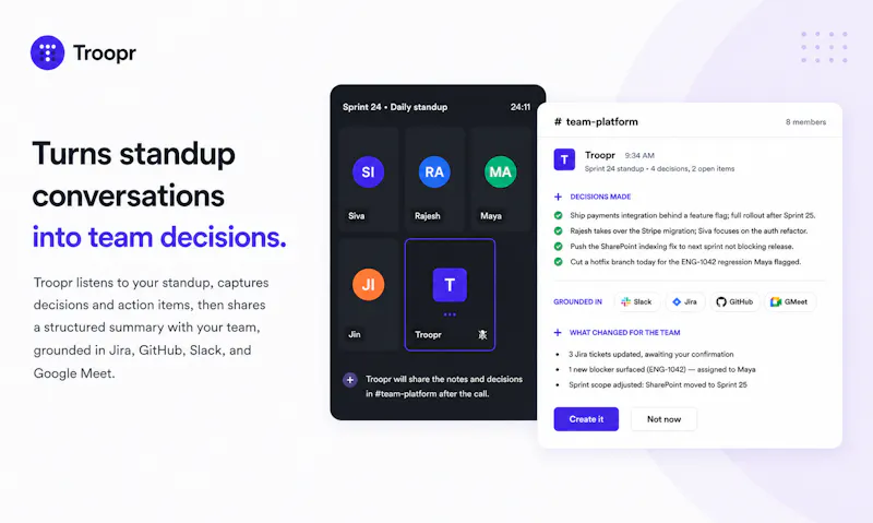 Troopr AI Scrum Master screenshot 4
