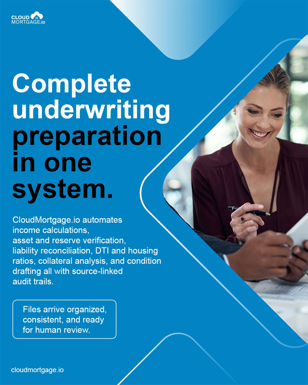 CloudMortgage - Main product screenshot demonstrating key features and user interface