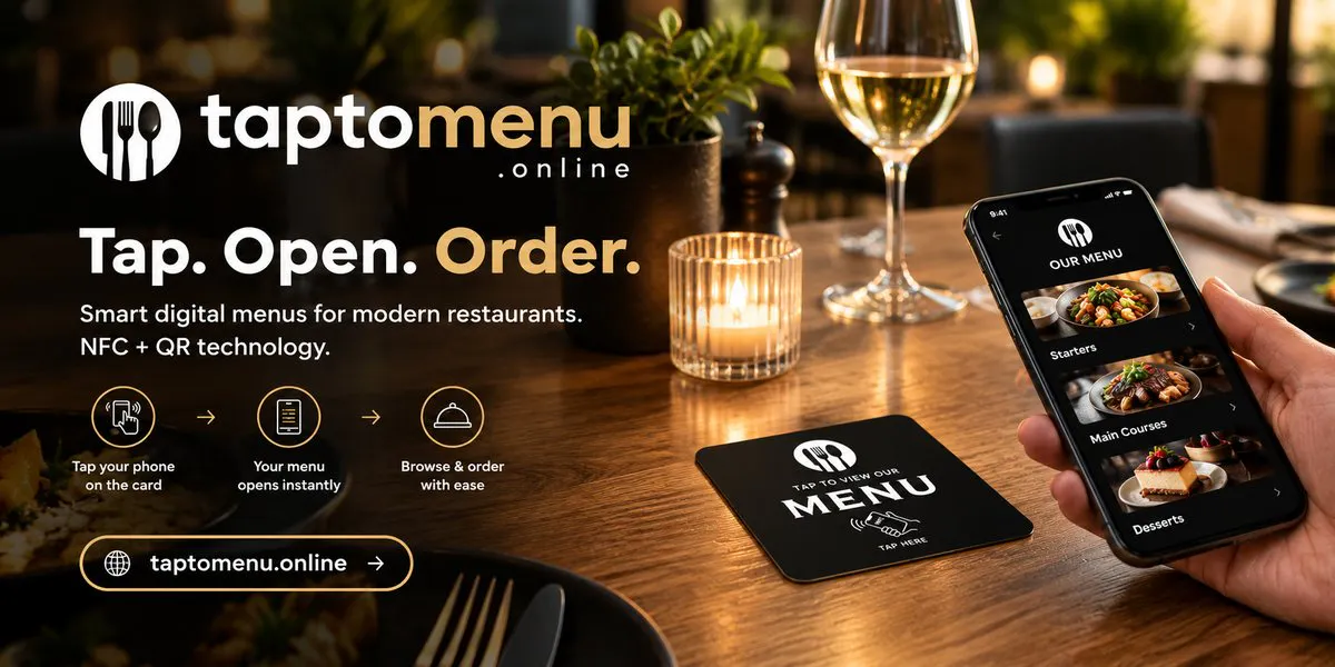 TapToMenu NFC Menu Card gallery image