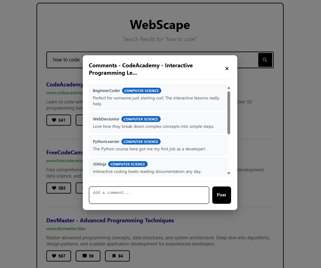 WebScape gallery image