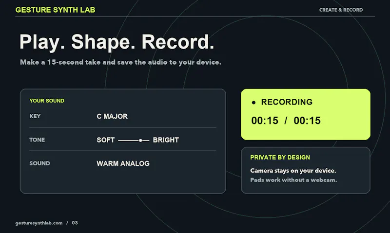 Gesture Synth Lab screenshot 2