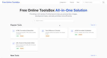 Free Online Dev ToolsBox gallery image