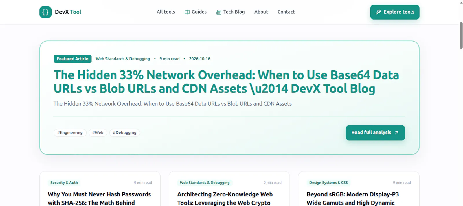 DevX Tool — Free Online Developer Suite screenshot 7