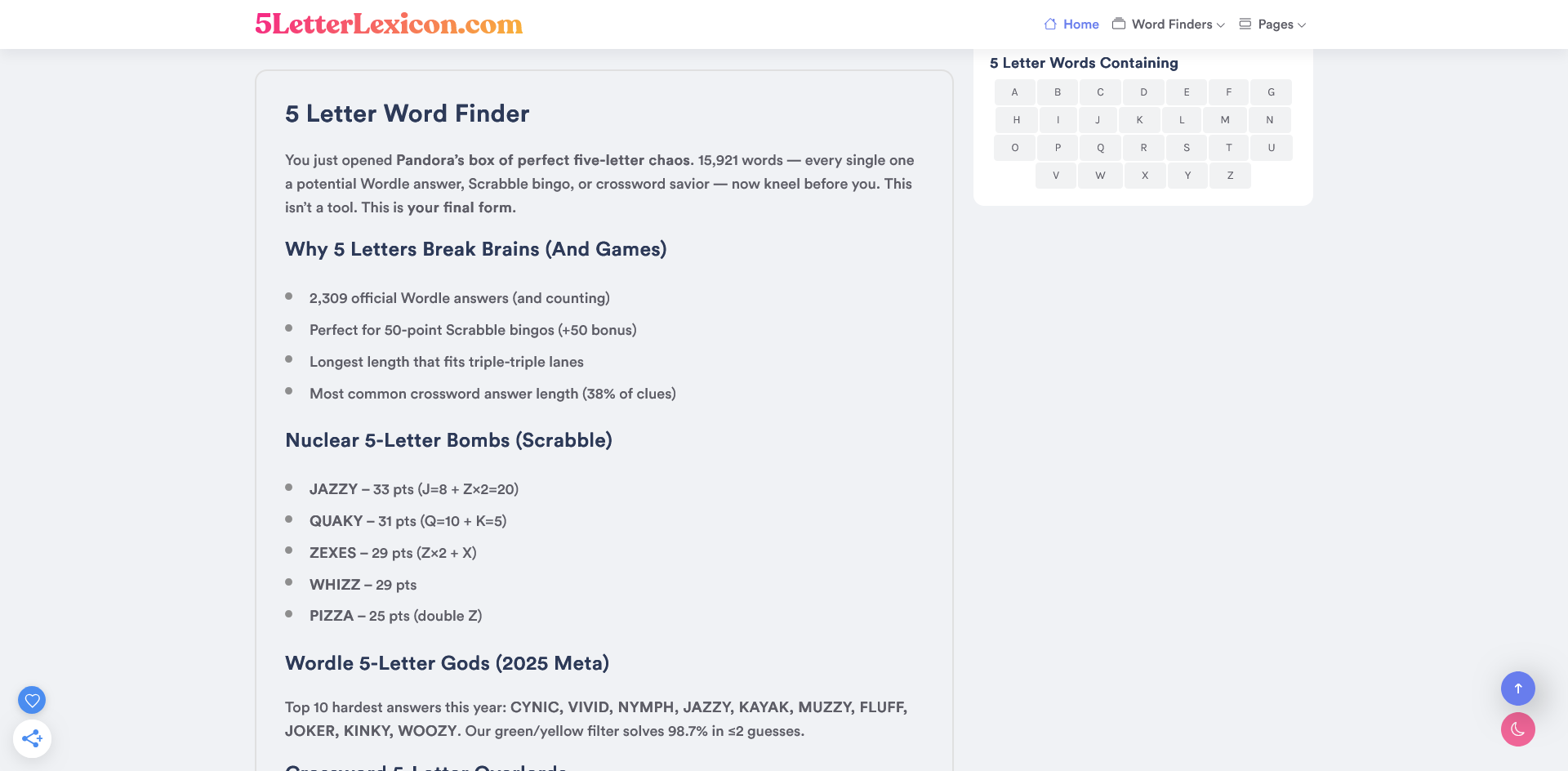 5 Letter Word Finder gallery image