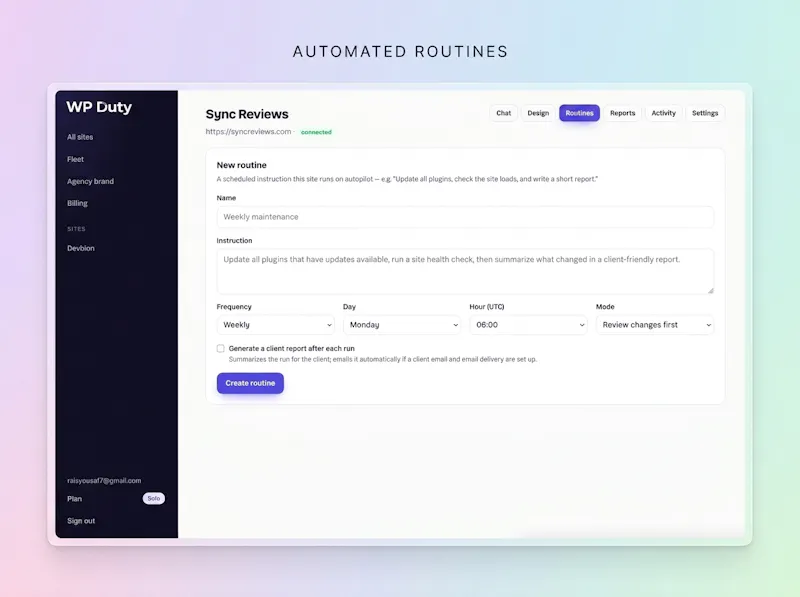 WP Duty screenshot 3