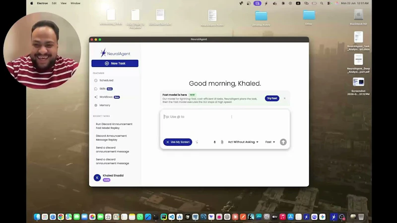 NeuralAgent 3.0 screenshot 1 (video preview)