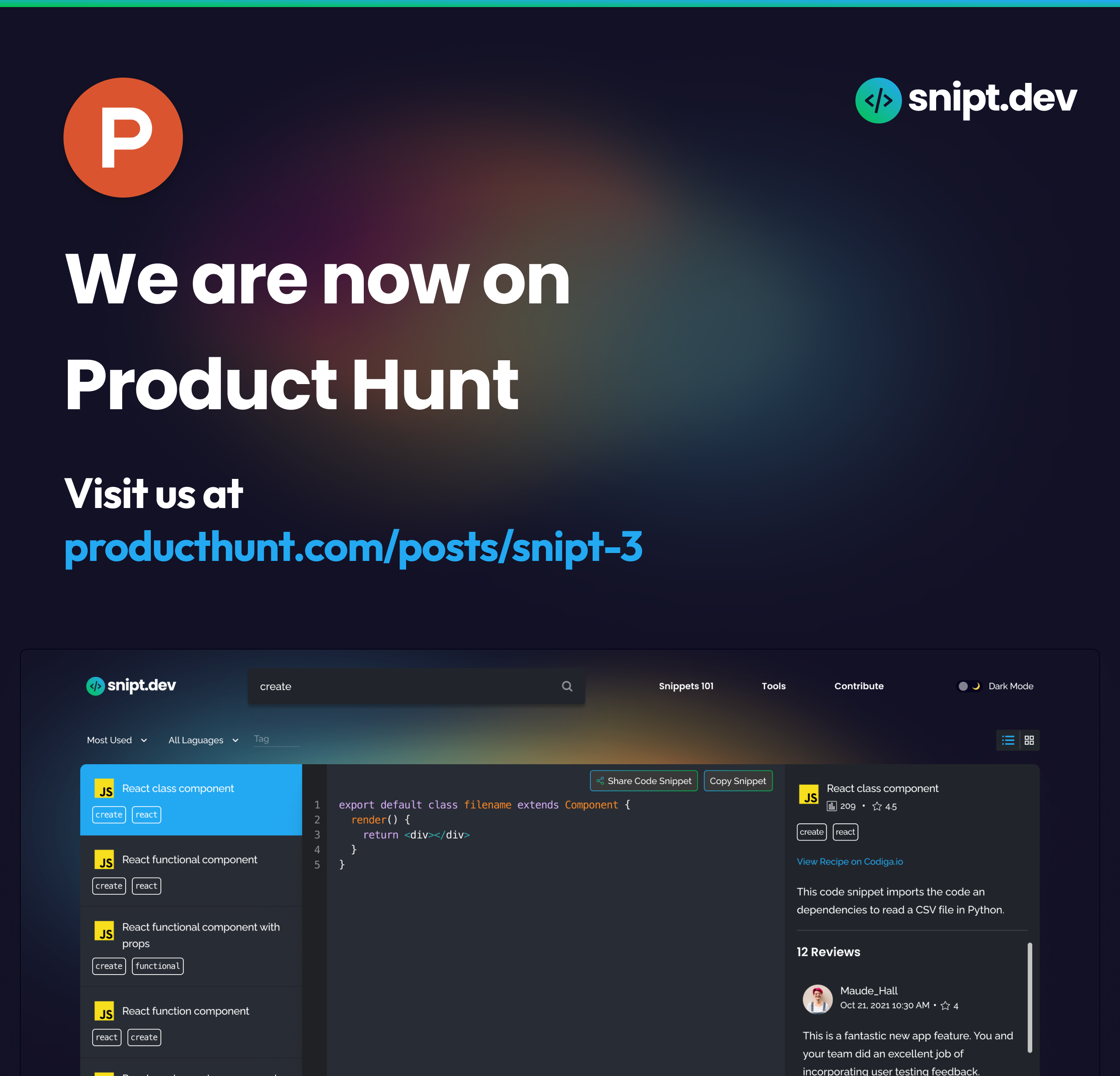 snipt.dev gallery image