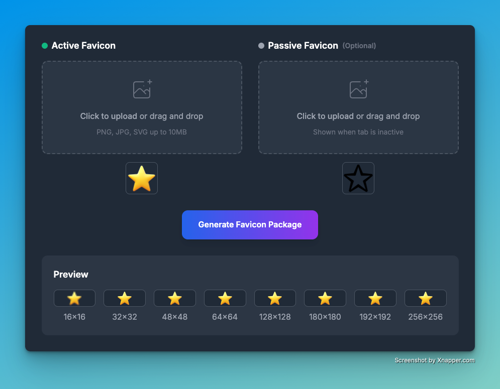 AddFavicon.com - Professional favicon generator with dynamic switching media 2