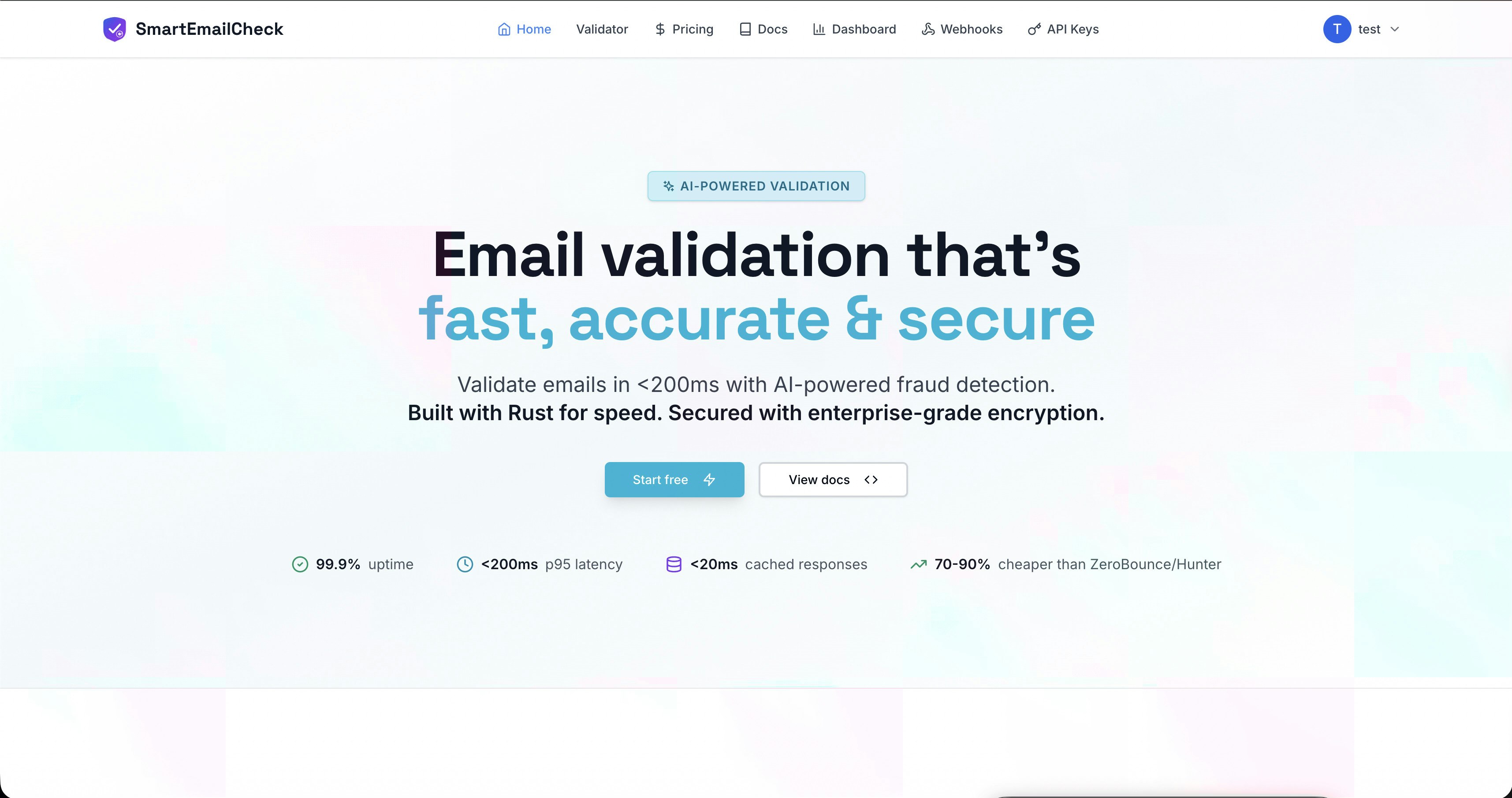 SmartEmailCheck - Main product screenshot demonstrating key features and user interface