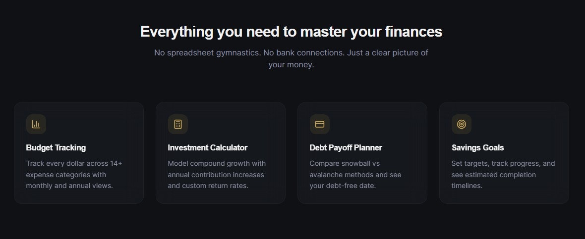 Future You - Budgeting Tool - Screenshot 3 showing product features and functionality