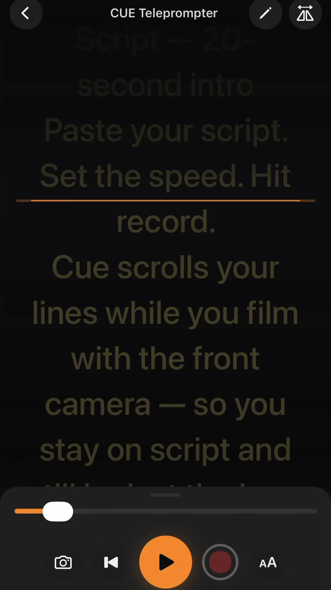 Cue Teleprompt gallery image