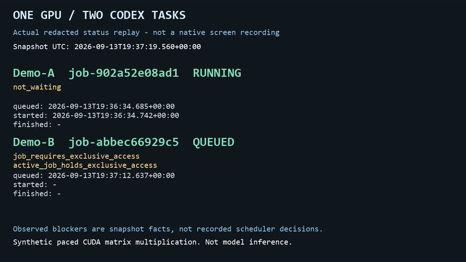 Codex GPU Queue screenshot 2