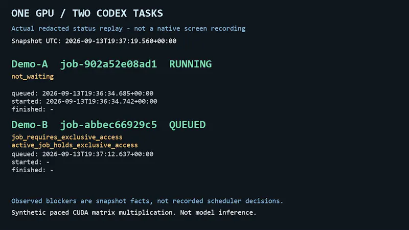 Codex GPU Queue screenshot 2
