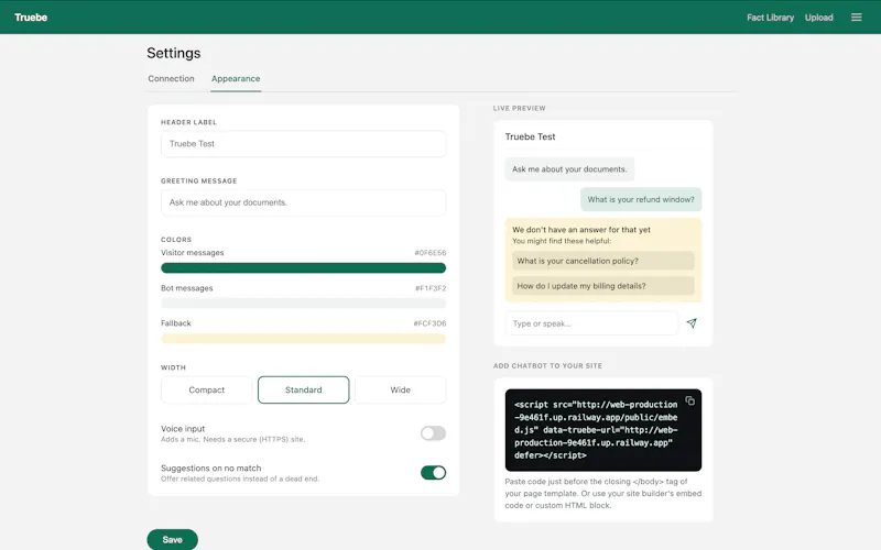 Truebe screenshot 3