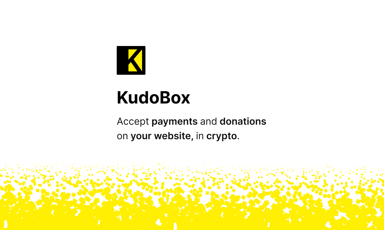 startuptile Kudobox-Accept crypto payments and donation on your website.