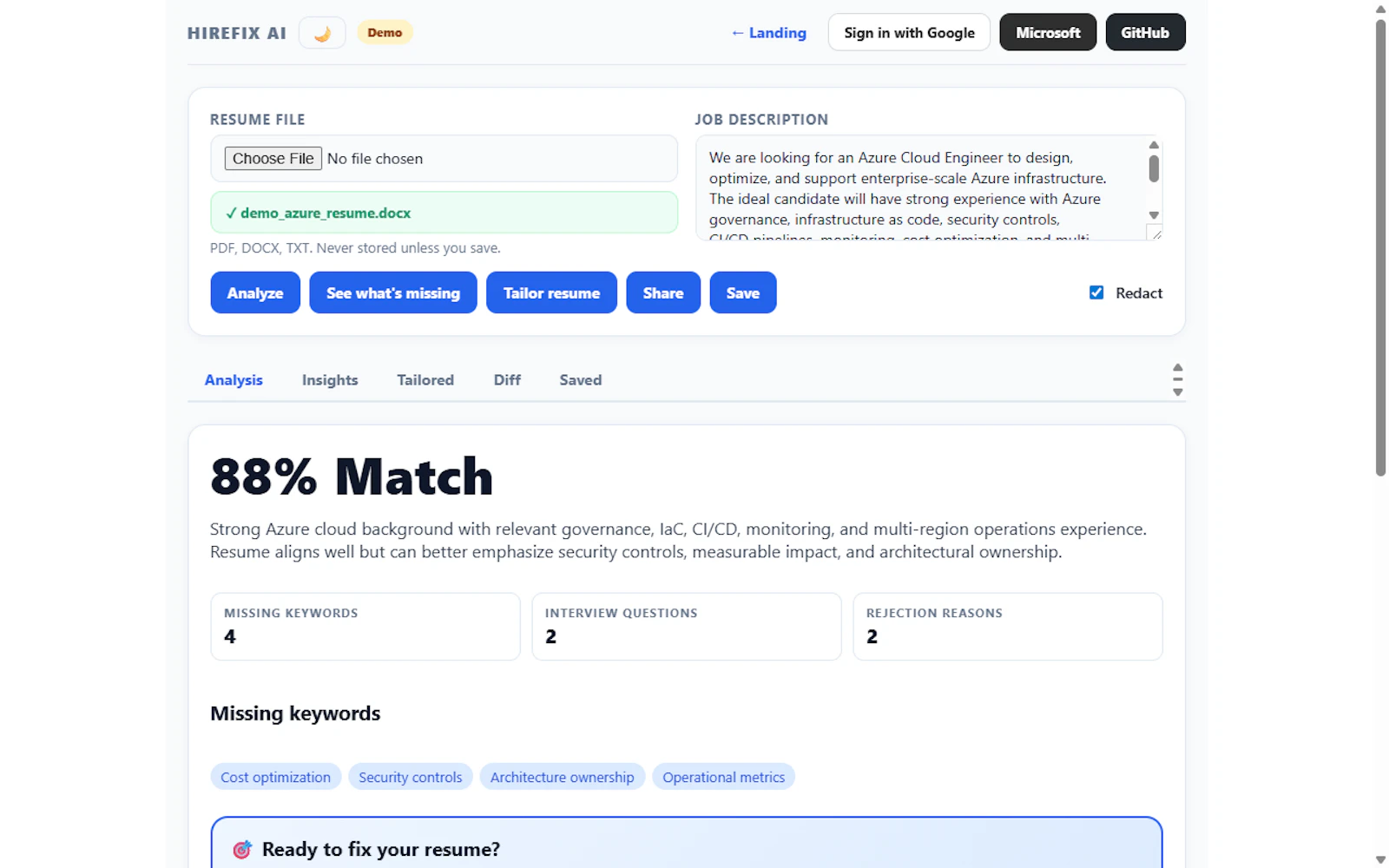 HireFix AI  screenshot 3