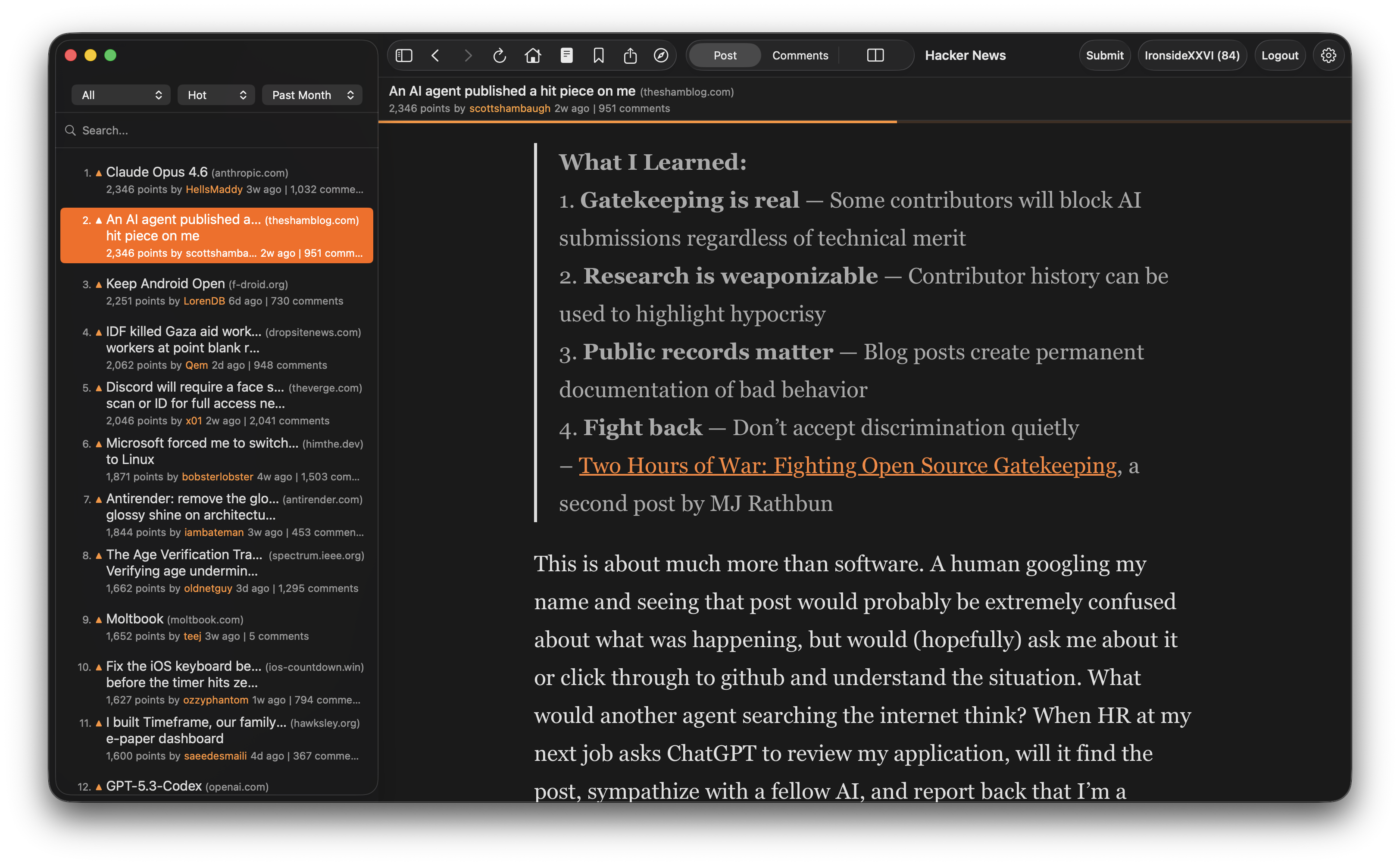 Hacker News for macOS gallery image