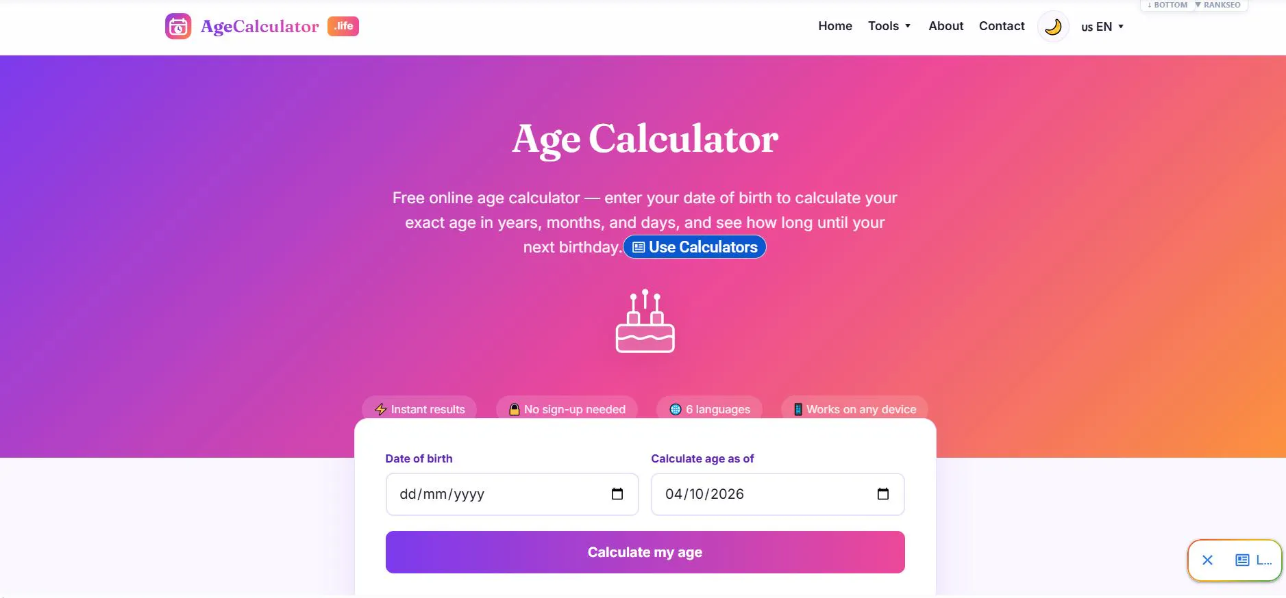 Age Calculator gallery image