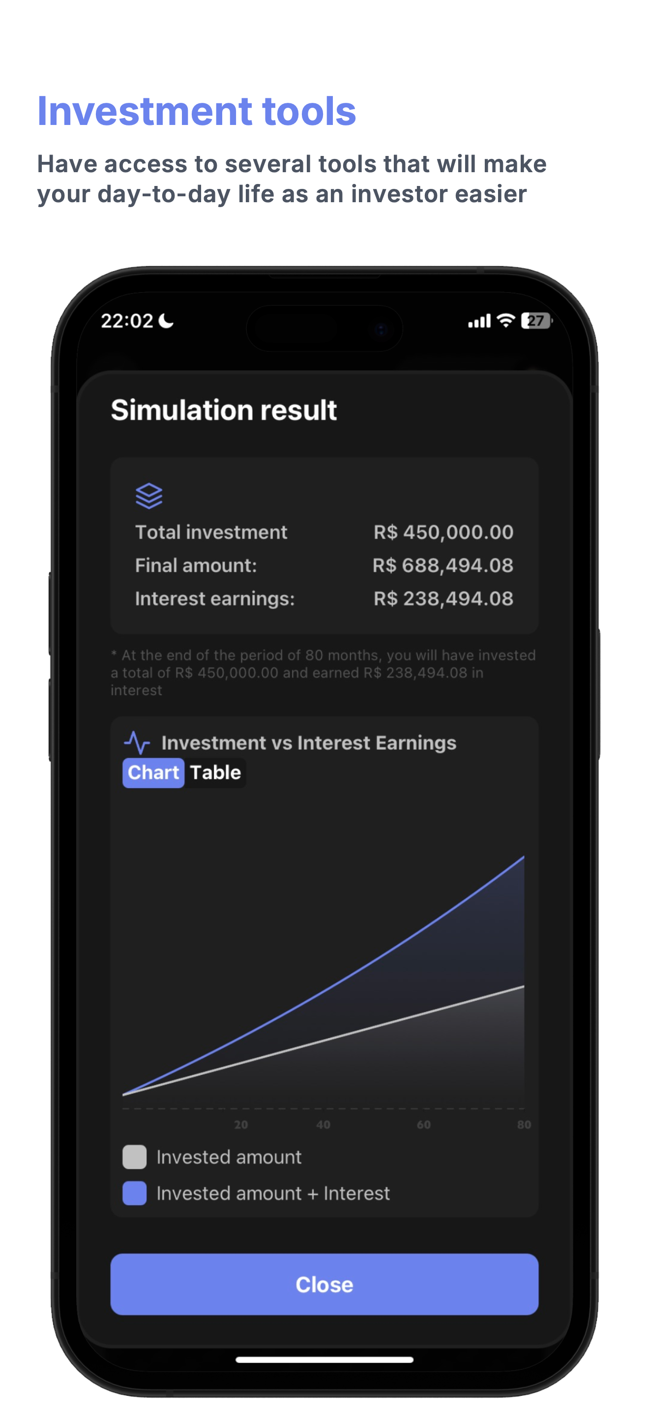 Financ3 - Een financiële app met beleggingstools media 4