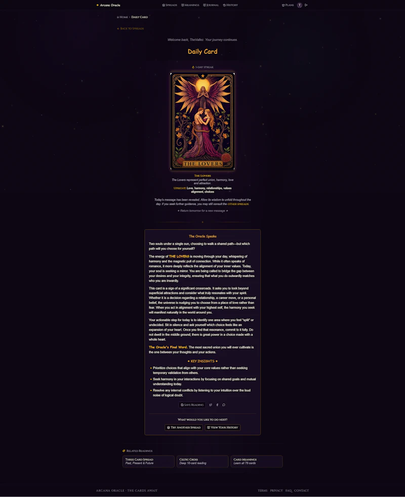 Arcana Oracle screenshot 3