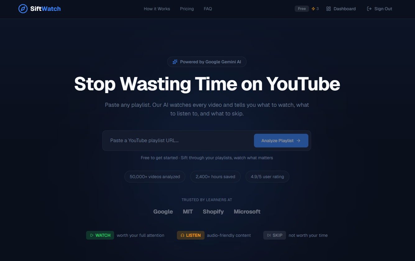 SiftWatch - Which YouTube videos to skip gallery image