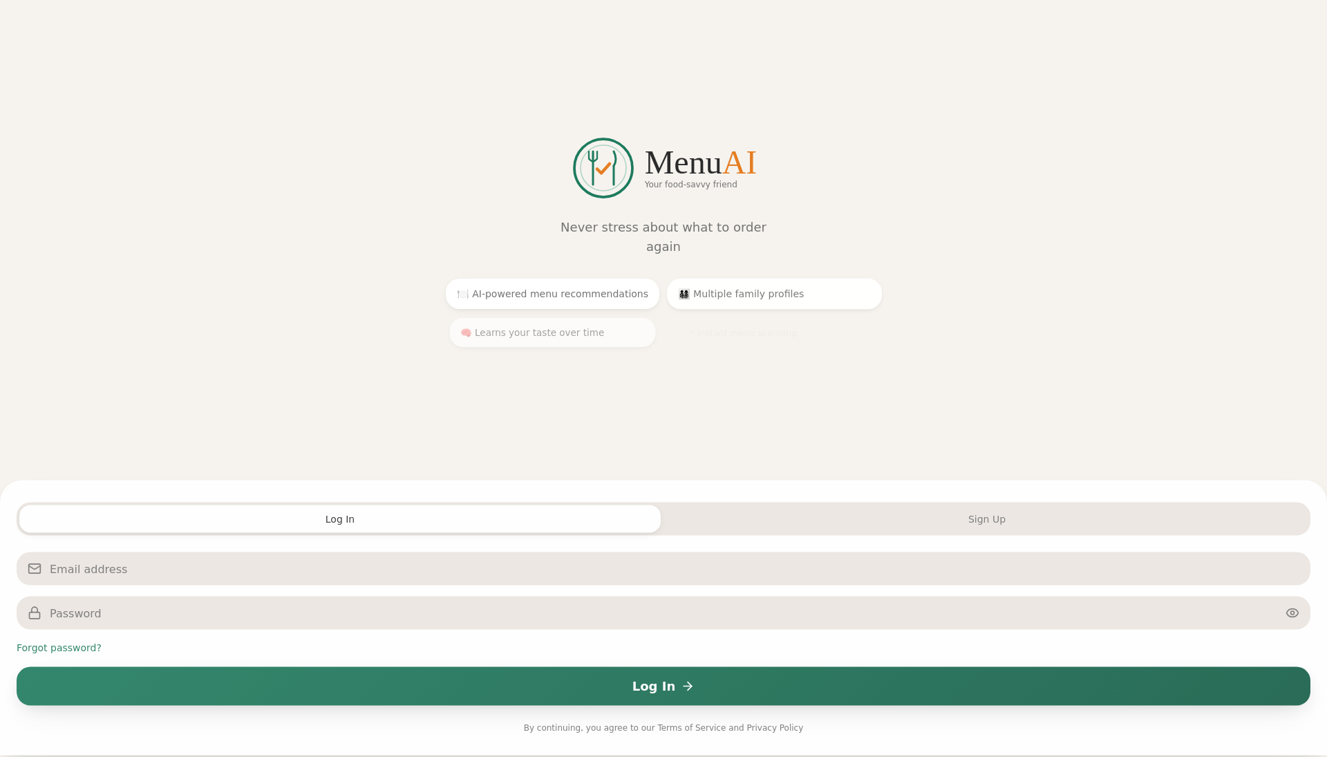 Menu AI gallery image