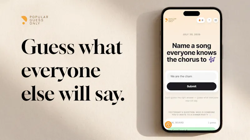 Popular Guess Only screenshot 1