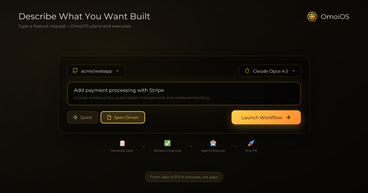 OmoiOS - Screenshot 2 showing product features and functionality