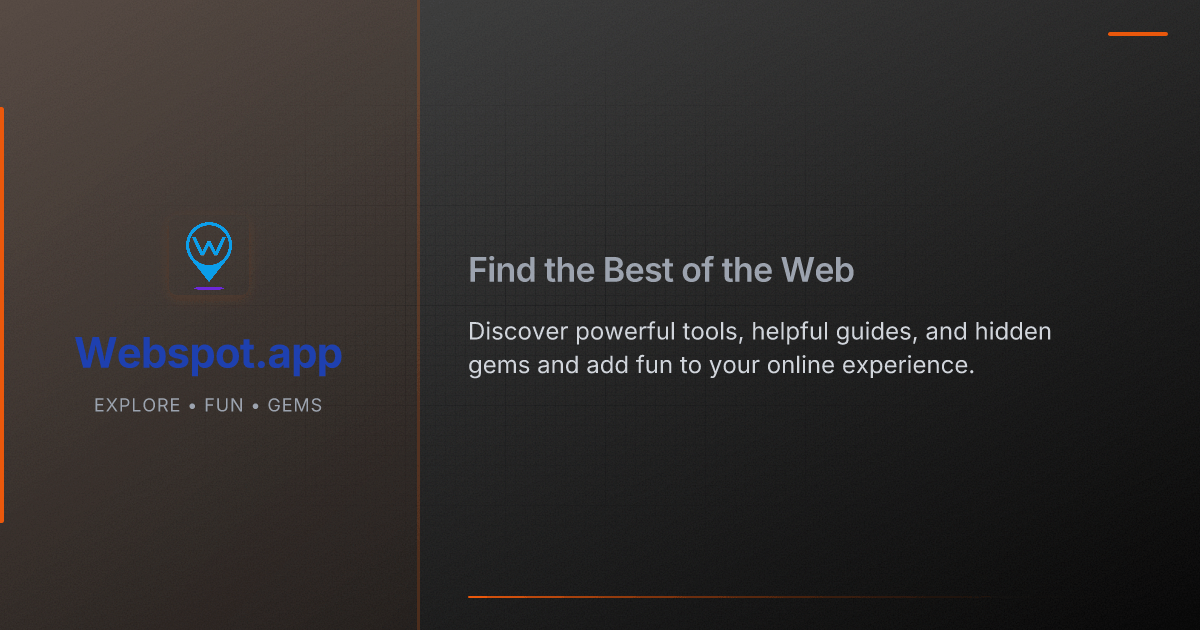 Média Webspot - Les meilleurs sites sur Internet, en un seul endroit 1