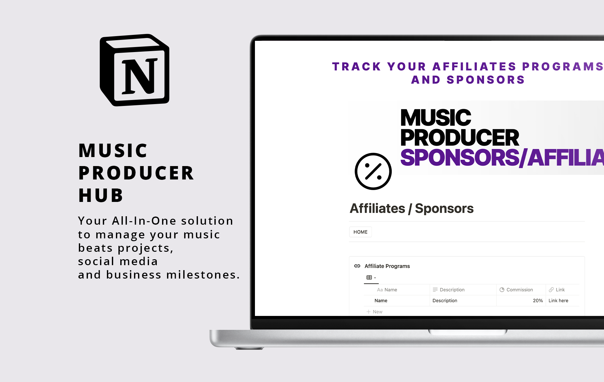 Mídia 6 de Hub de produtor musical - Organize sua carreira de produção musical