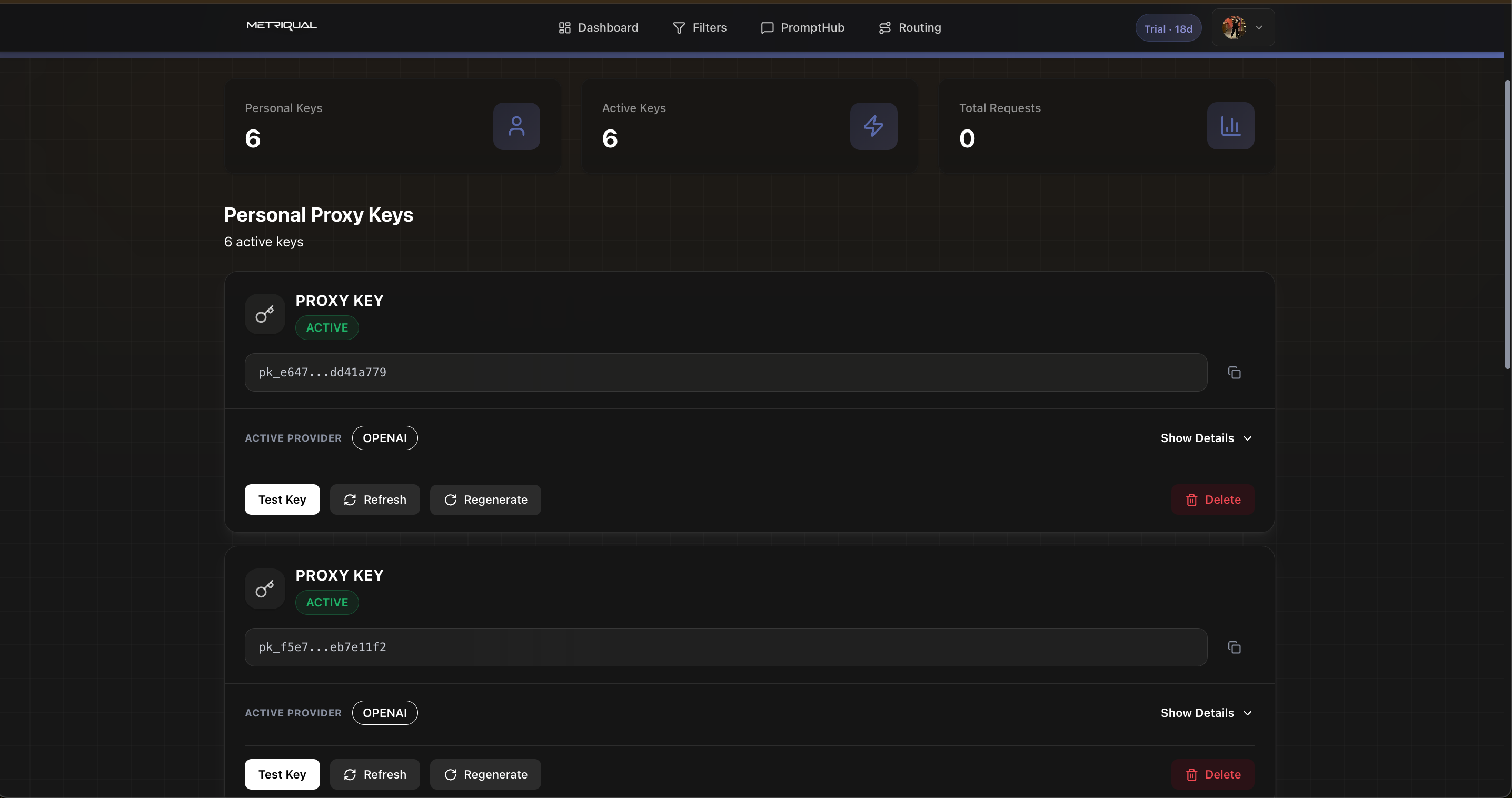 Metriqual - Screenshot 2 showing product features and functionality