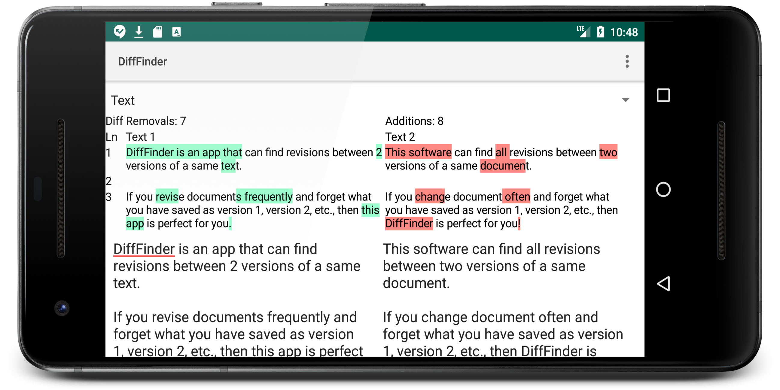 DiffFinder: Compare Files (Android) gallery image