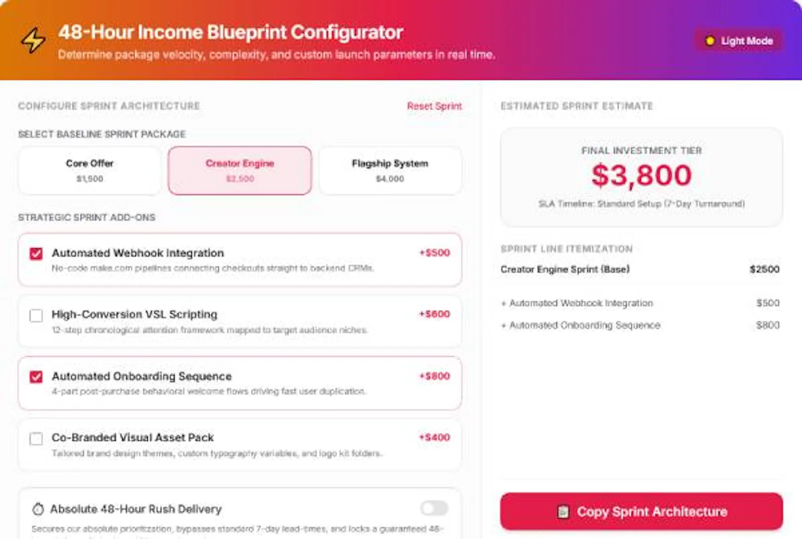 The Sovereign Creator Calculator Suite screenshot 1