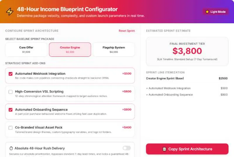 The Sovereign Creator Calculator Suite screenshot 1