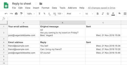 Reply-to-sheet gallery image