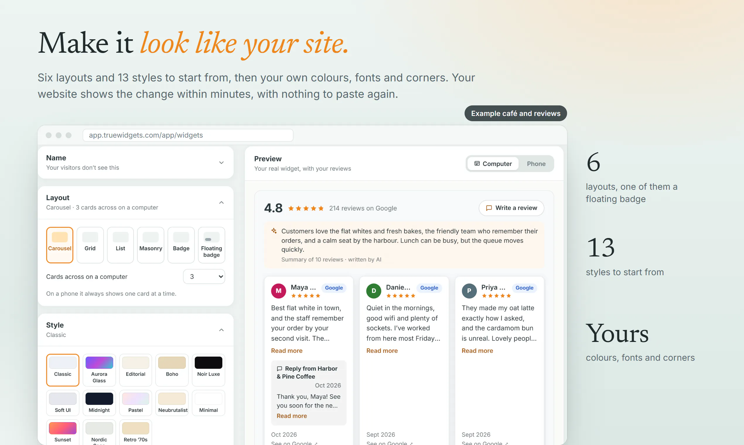Truewidgets gallery image