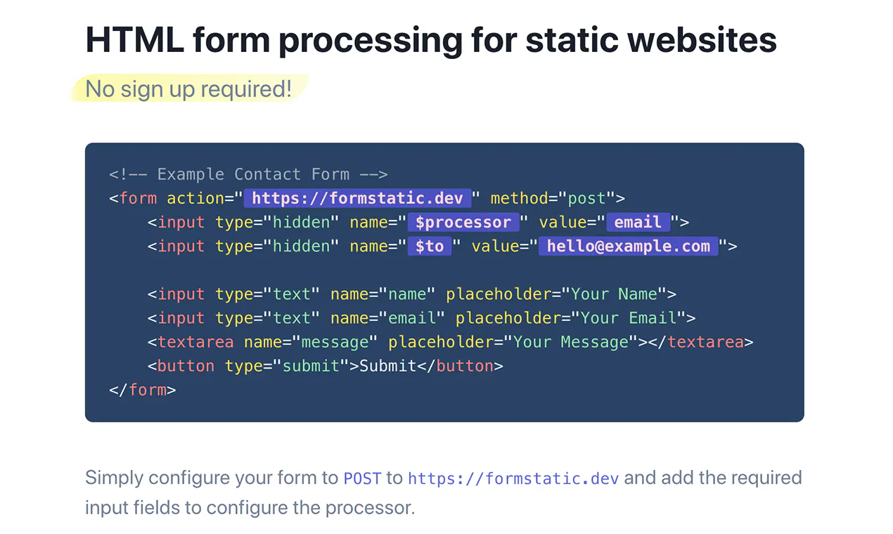 Formstatic - pick.tools - Pick smarter, build faster.