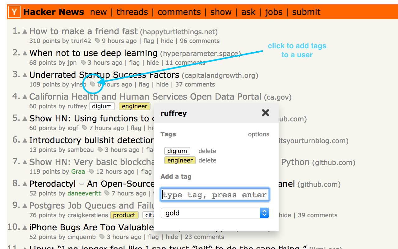 Momento -- HN User Tagger gallery image