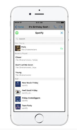 Messenger Chat Extensions gallery image