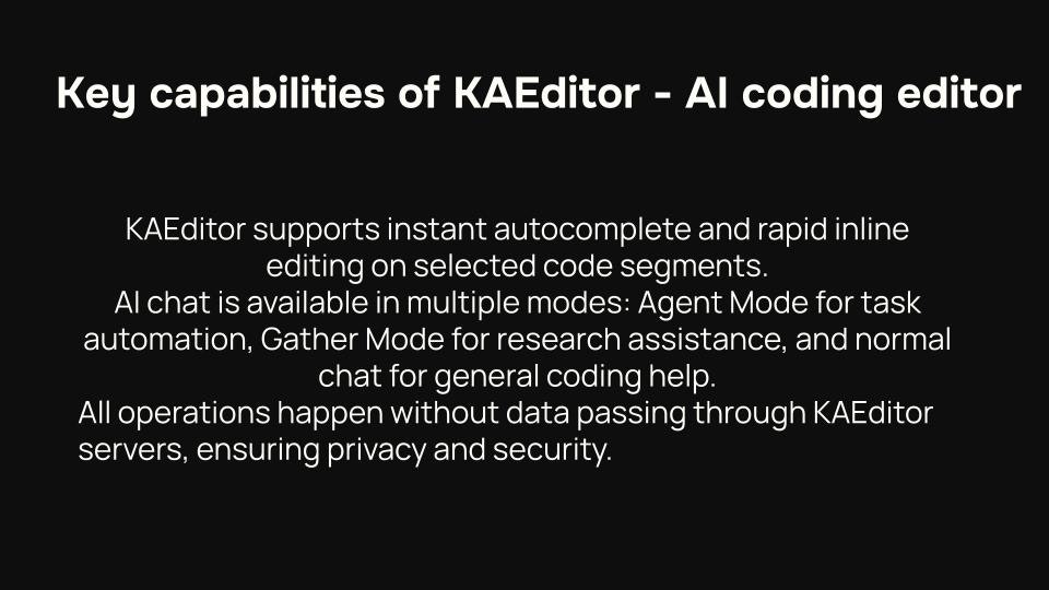 Kaeditor - Kick Ass AI Code Editor - veloce, privato e conveniente media 5