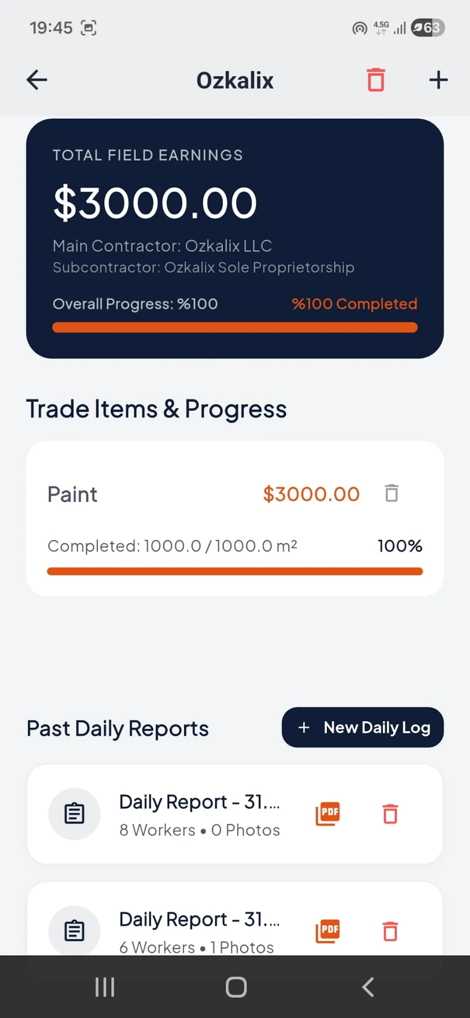 WorkKeeper: Field Report & PDF screenshot 8