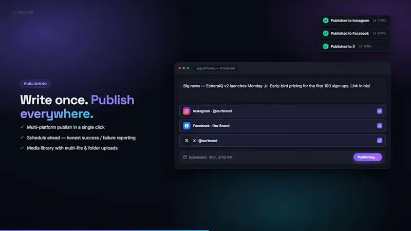 EchoraIQ screenshot 1 (video preview)