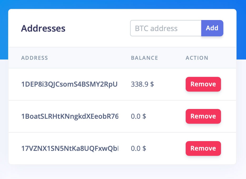 Bitcoin Portfolio gallery image