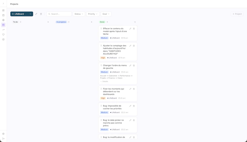 LifeBoard screenshot 5