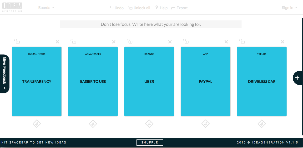 Idea Generation gallery image