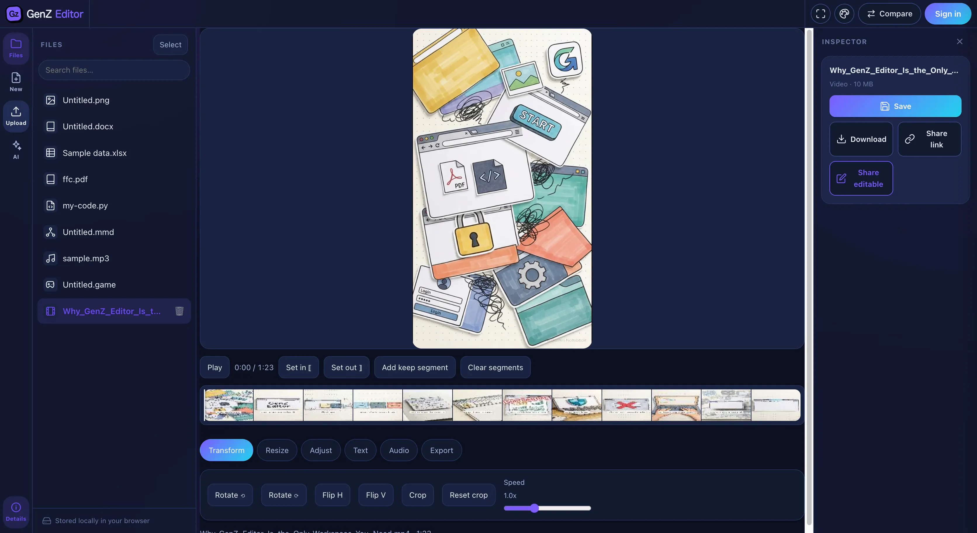 GenZ Editor gallery image