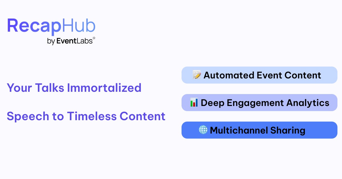 Recaphub - Etkinlik özetlerini zahmetsizce yayınlayın, katılımı artırın medya 1