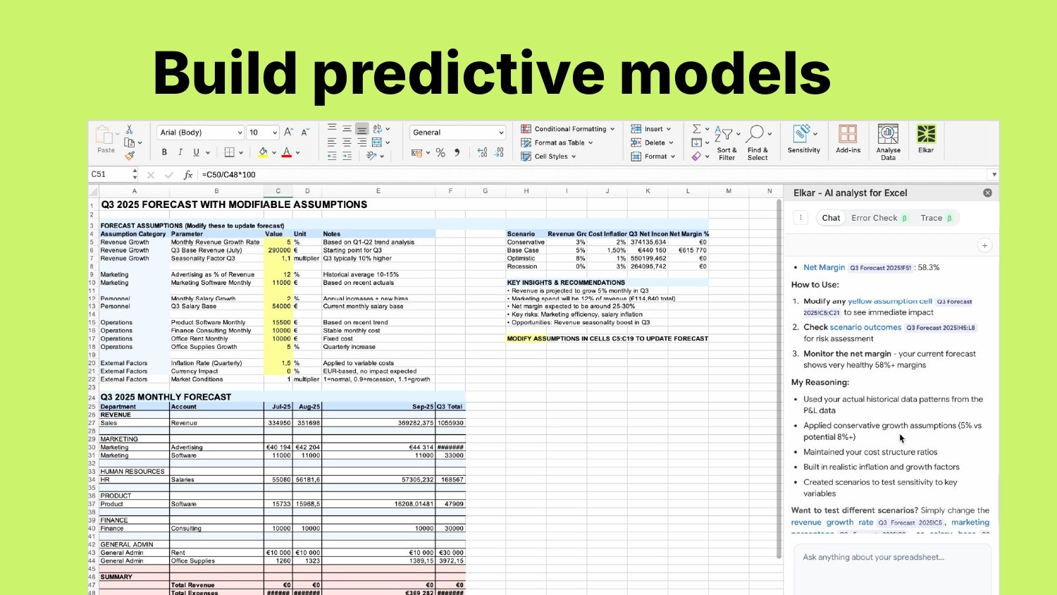 Ingenieur - AI -analist direct binnen Excel en Google Sheets media 2